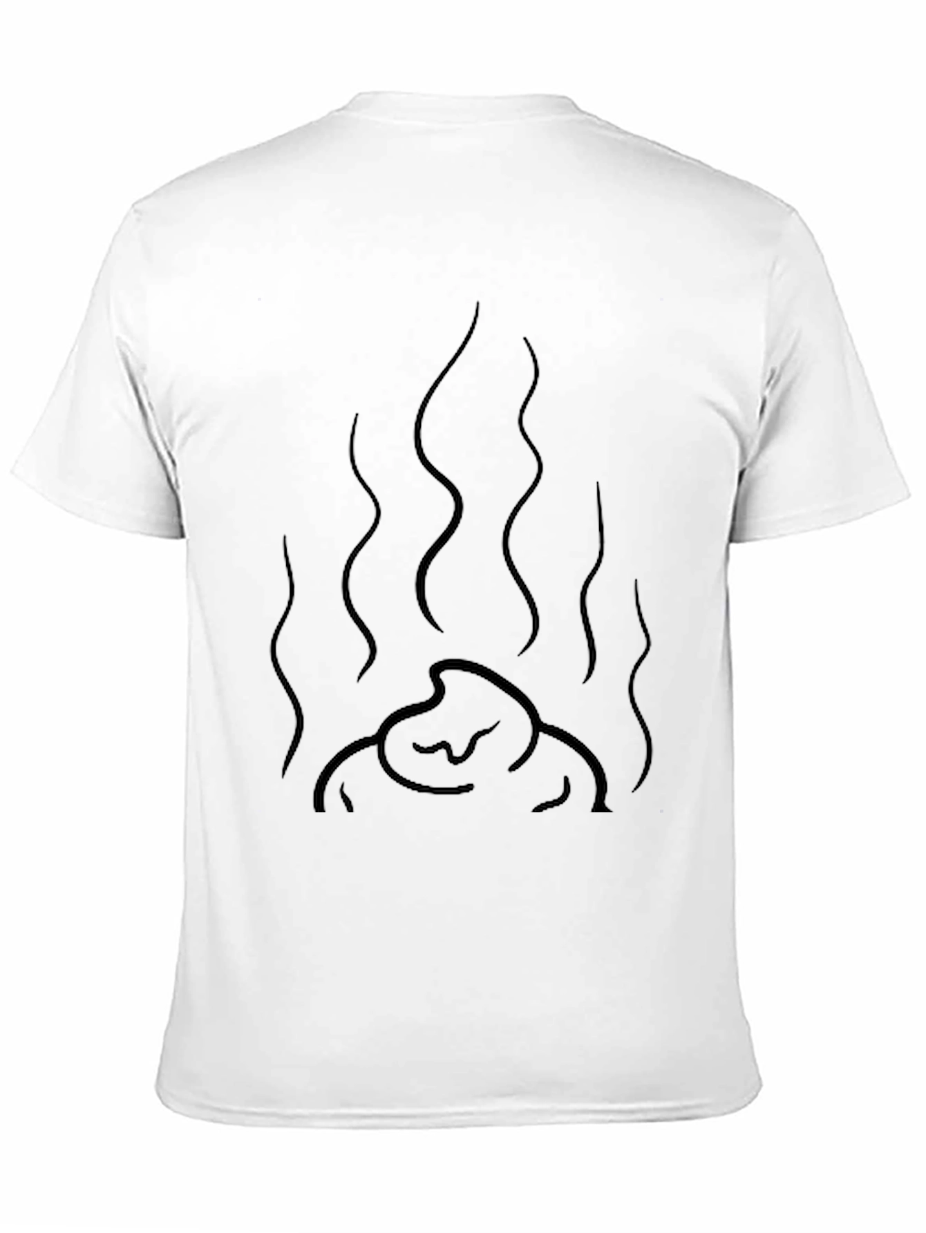 Mens Black Graphic Tee - Funny Smelly Poop Design