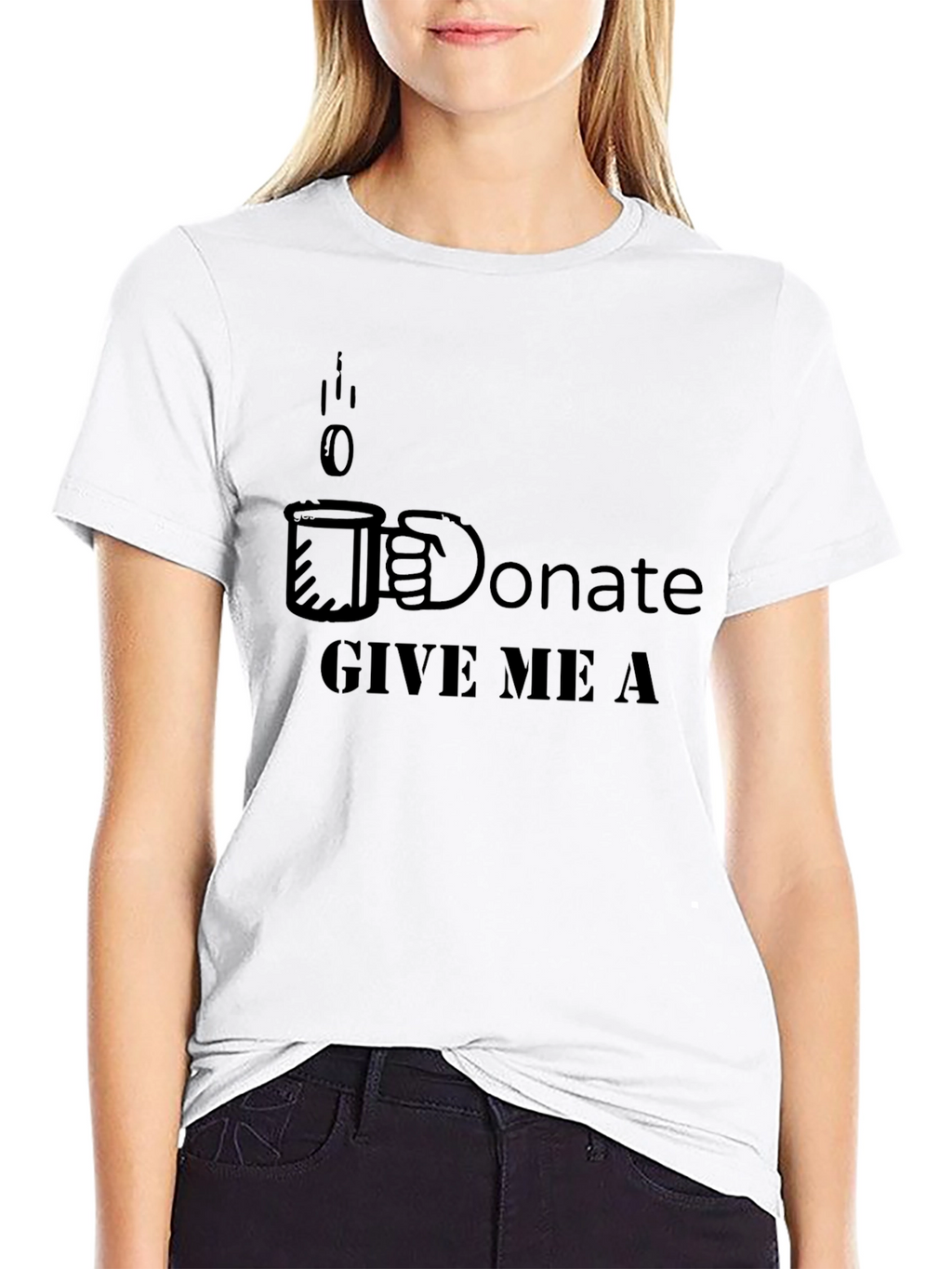 Donate Coffee T-Shirt - Give Me A Graphic Tee
