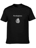 Pteridophytes Black T-Shirt - Fern Design