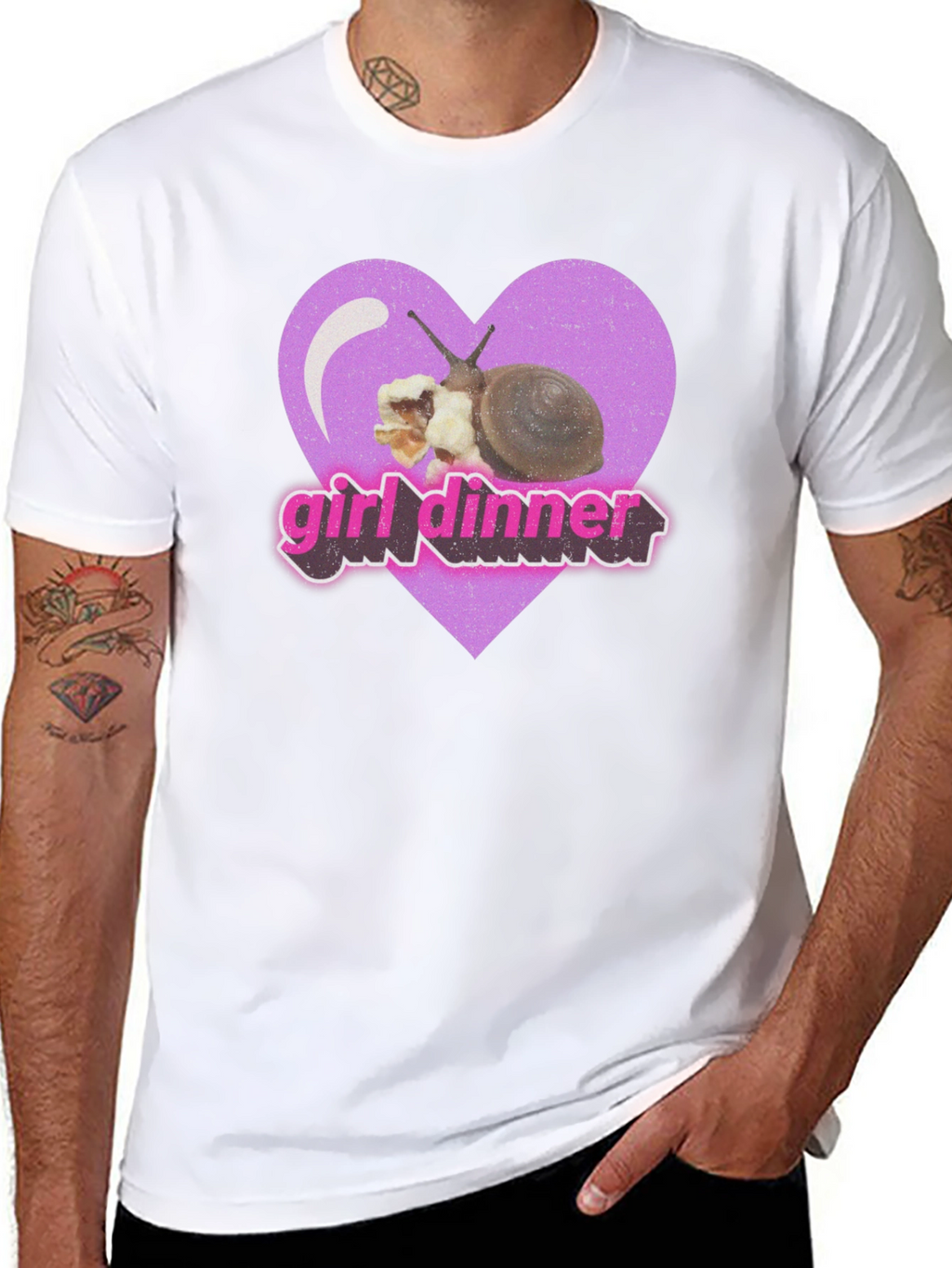Girl Dinner Snail Graphic Tee