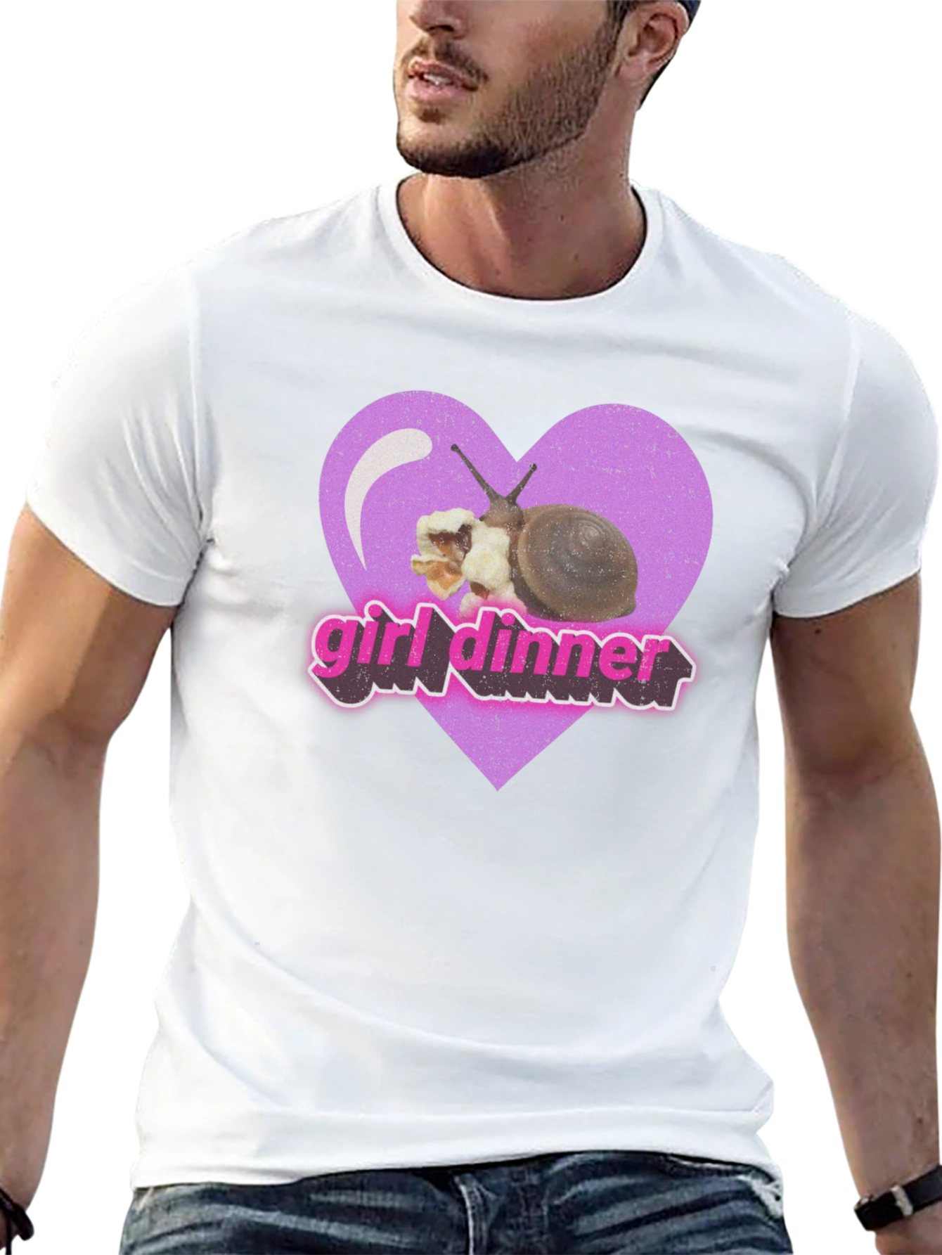Girl Dinner Snail Graphic Tee