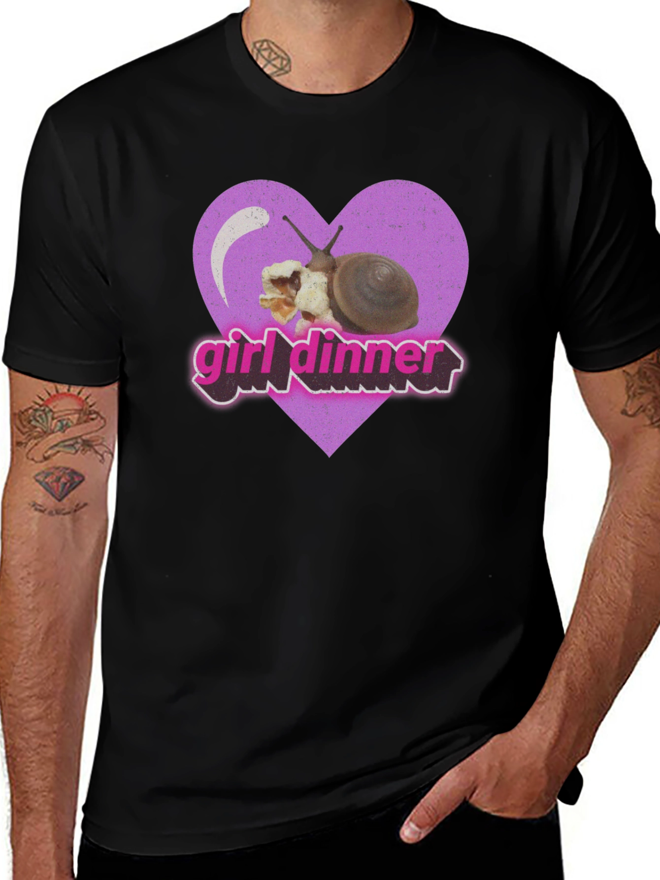 Girl Dinner Snail Graphic Tee