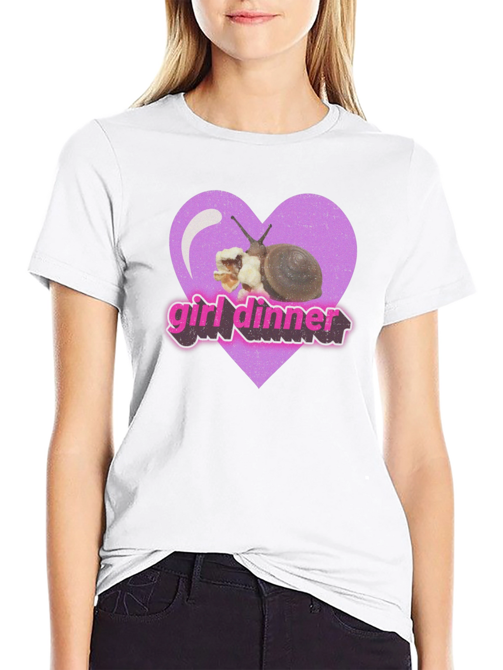 Girl Dinner Snail Graphic Tee