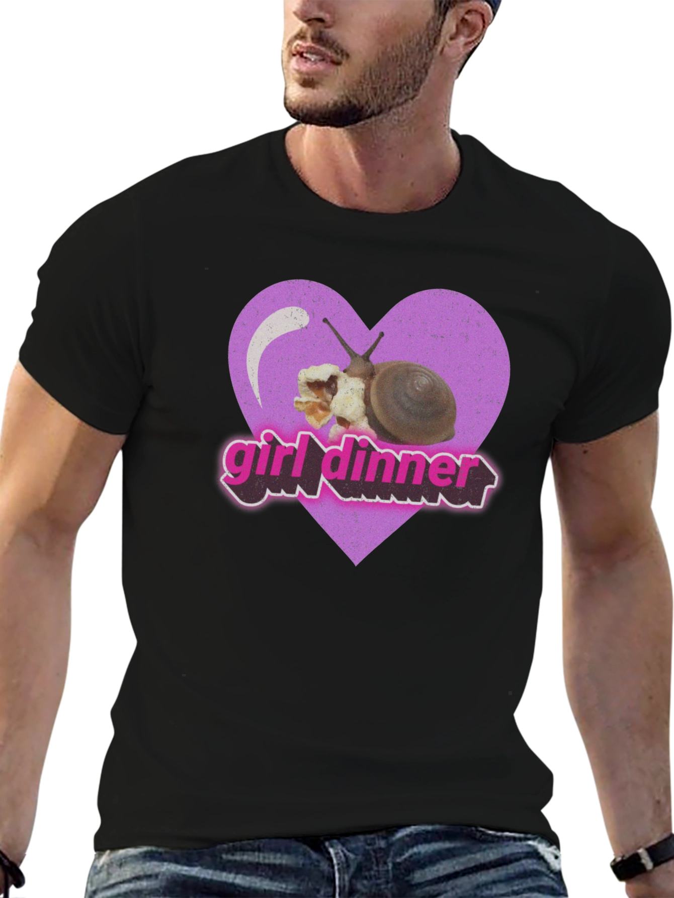 Girl Dinner Snail Graphic Tee