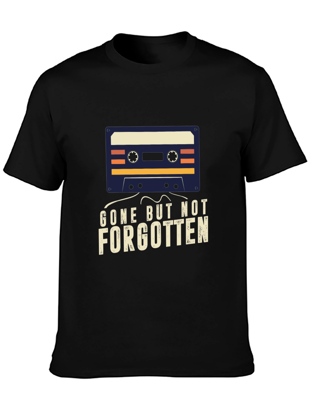 Gone But Not Forgotten Cassette Tape Graphic Tee