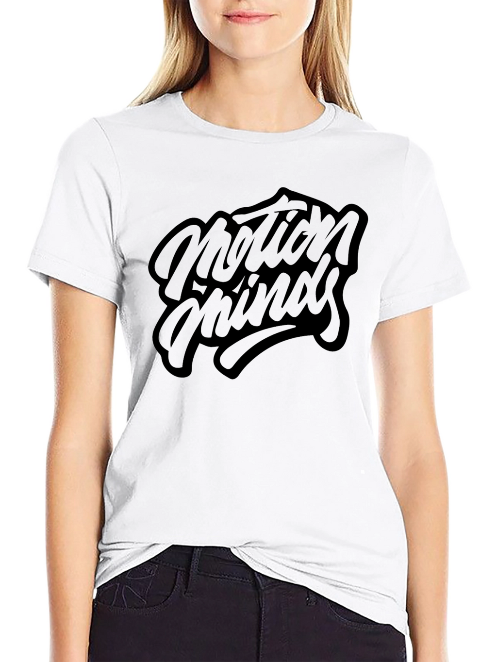 Motion Minds Black Graphic Tee