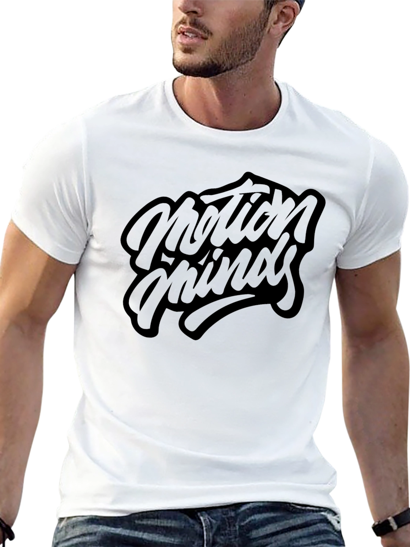 Motion Minds Black Graphic Tee