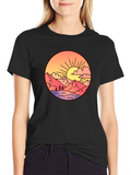 Sunset Mountain Graphic T-Shirt