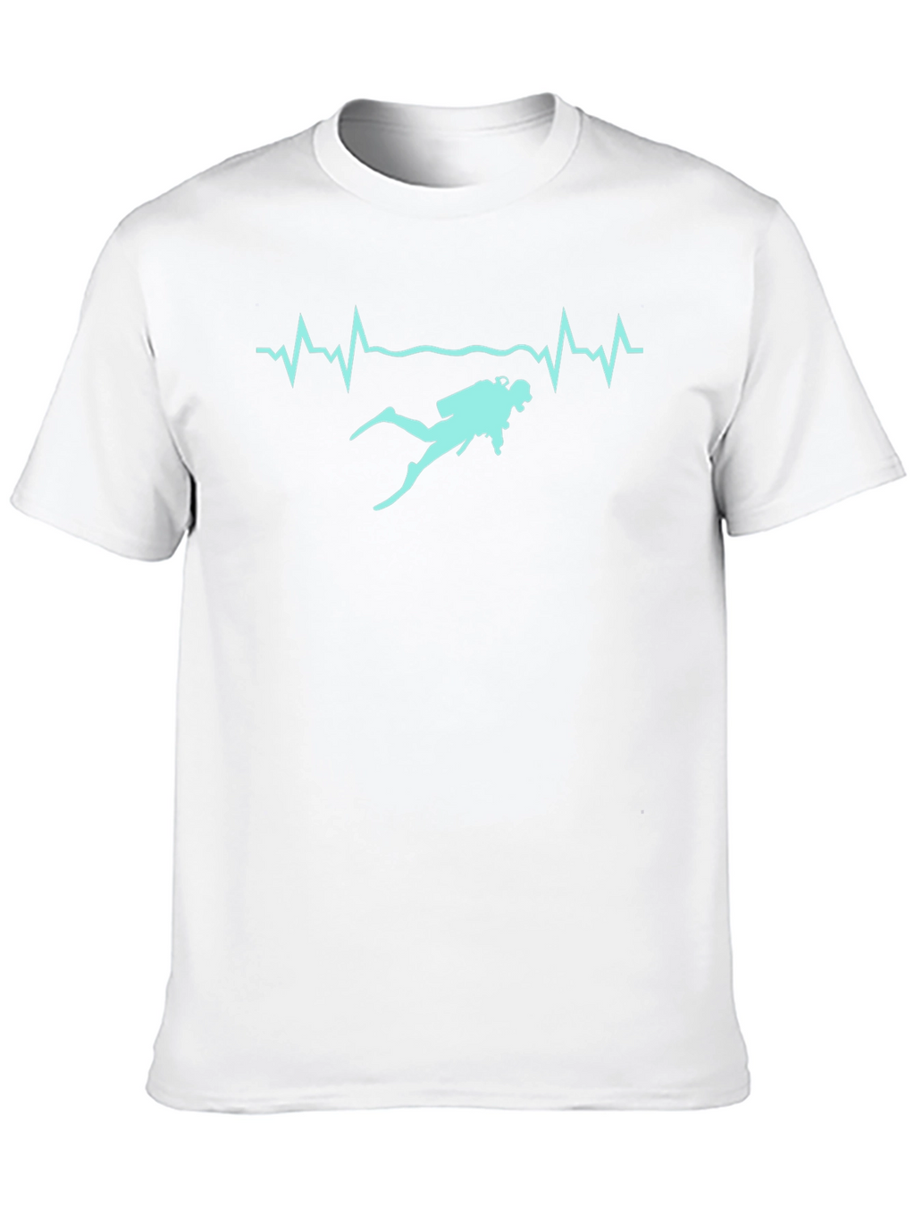 Diver Heartbeat Graphic T-Shirt