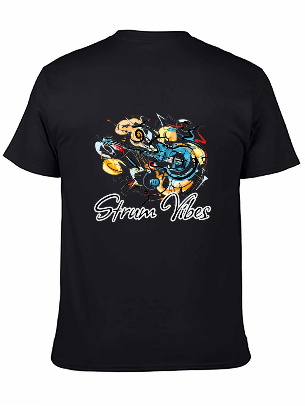 Strum Vibes Graphic Tee - Stylish Musician T-Shirt