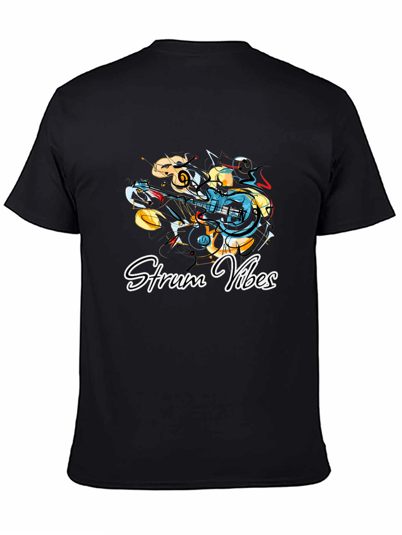 Strum Vibes Graphic Tee - Stylish Musician T-Shirt