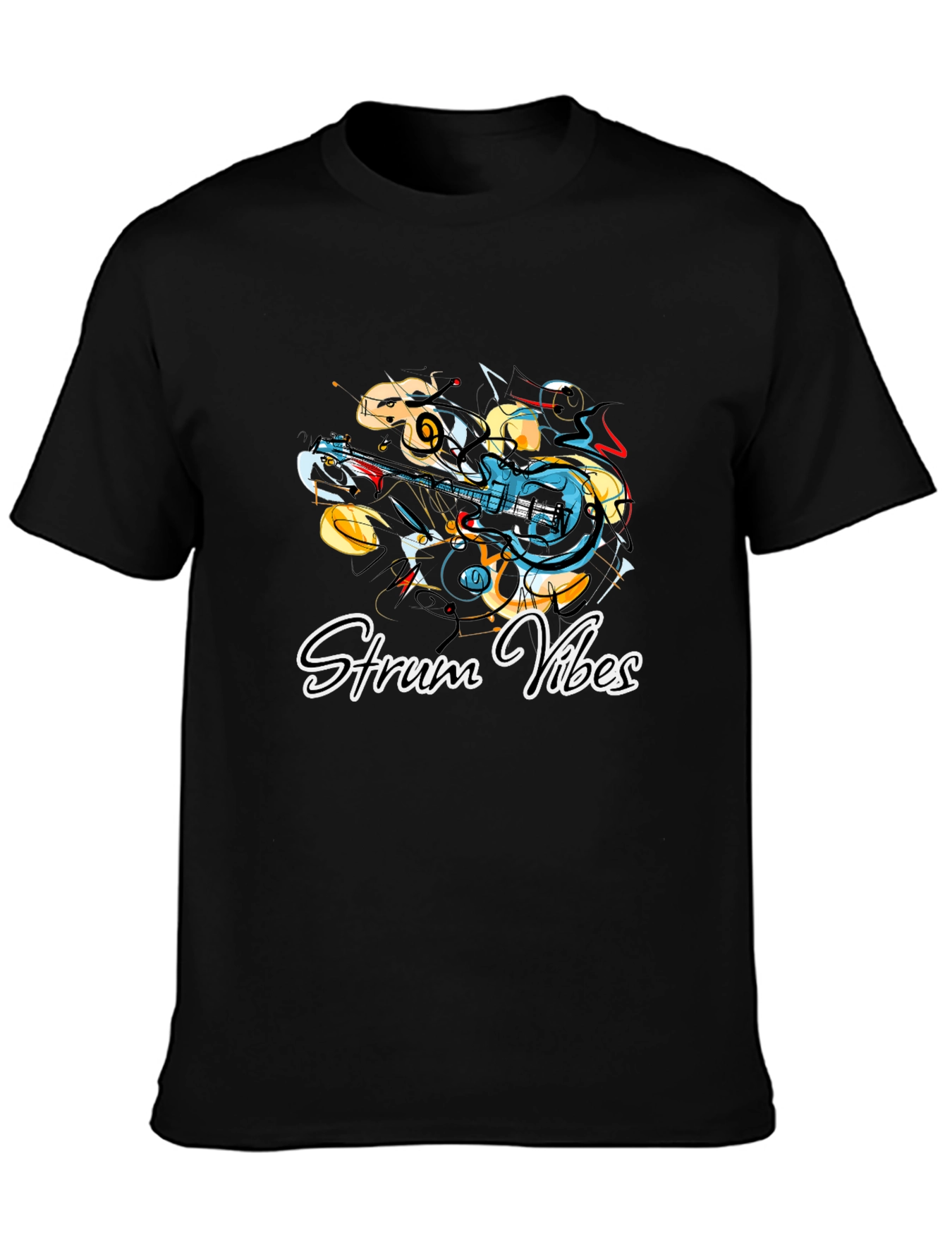 Strum Vibes Graphic Tee - Stylish Musician T-Shirt