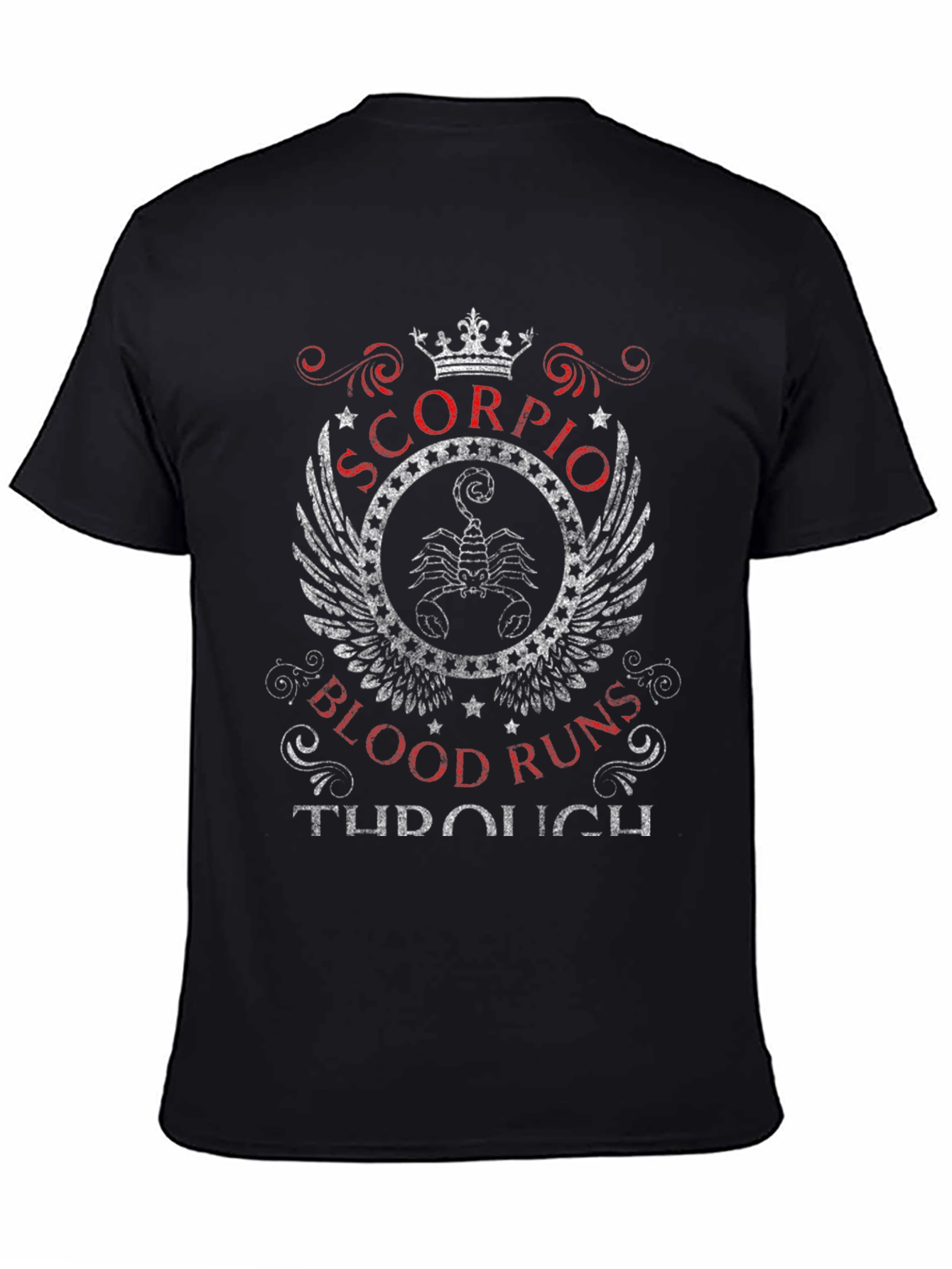 Scorpio Blood Runs Through Tee - Zodiac Sign T-Shirt