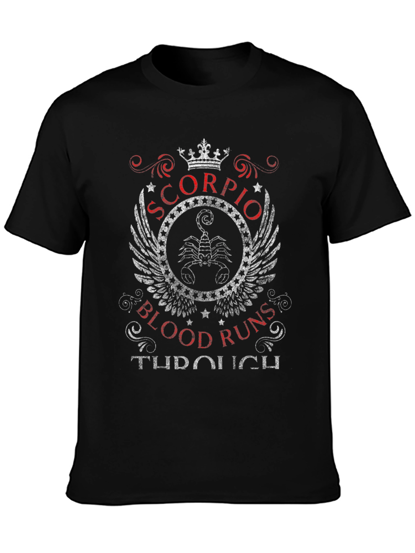 Scorpio Blood Runs Through Tee - Zodiac Sign T-Shirt