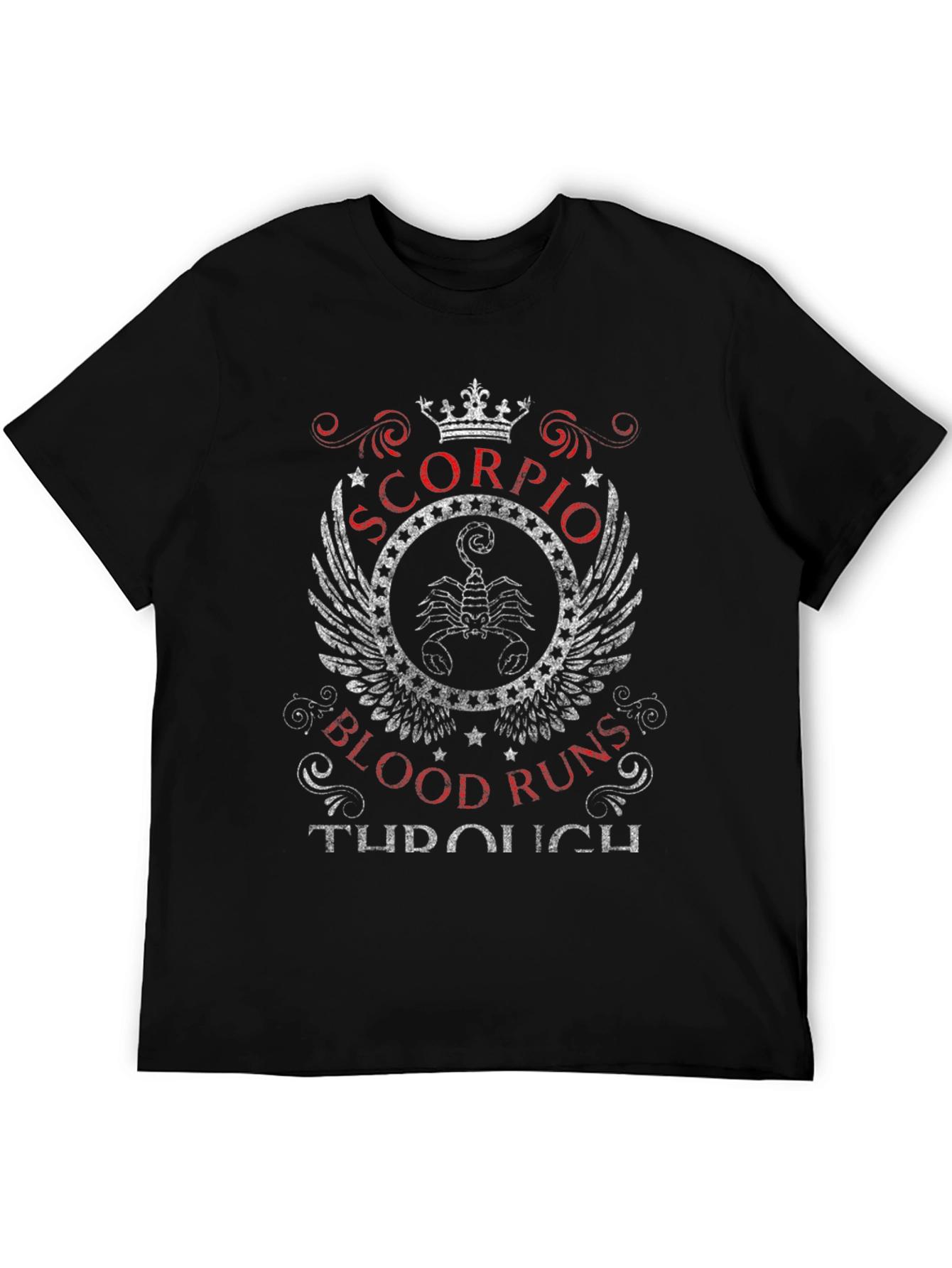 Scorpio Blood Runs Through Tee - Zodiac Sign T-Shirt