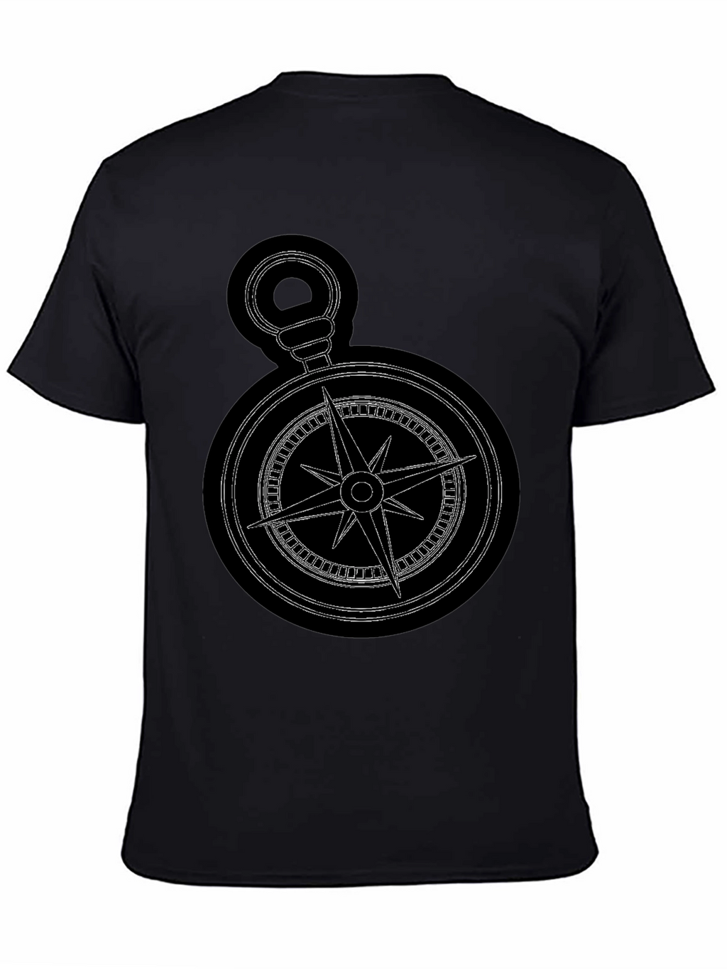 Compass Graphic Black T-Shirt