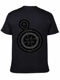 Compass Graphic Black T-Shirt