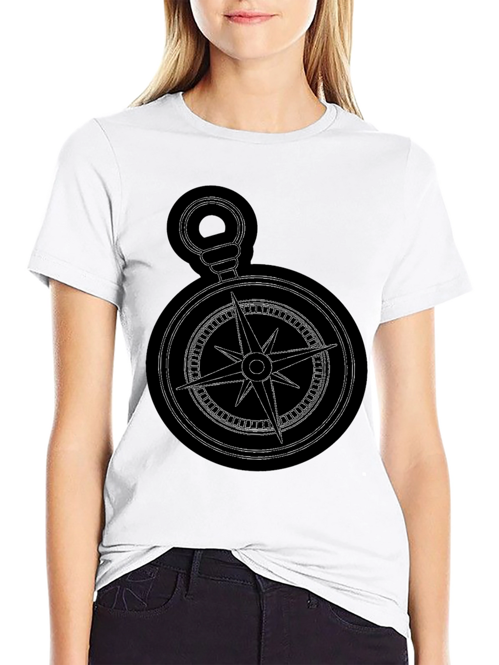 Compass Graphic Black T-Shirt