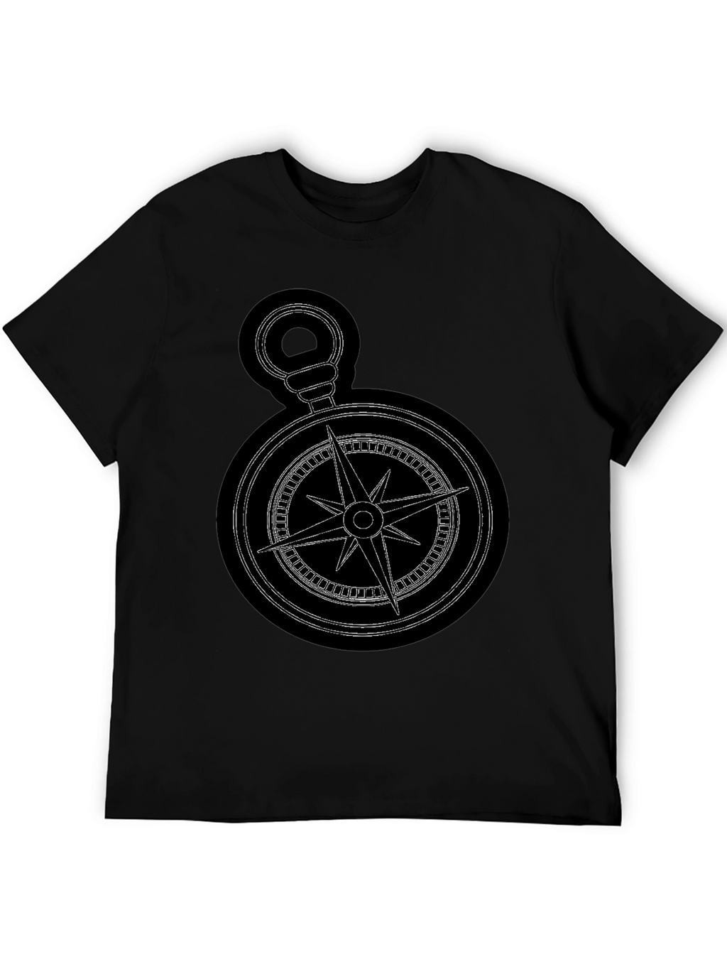Compass Graphic Black T-Shirt