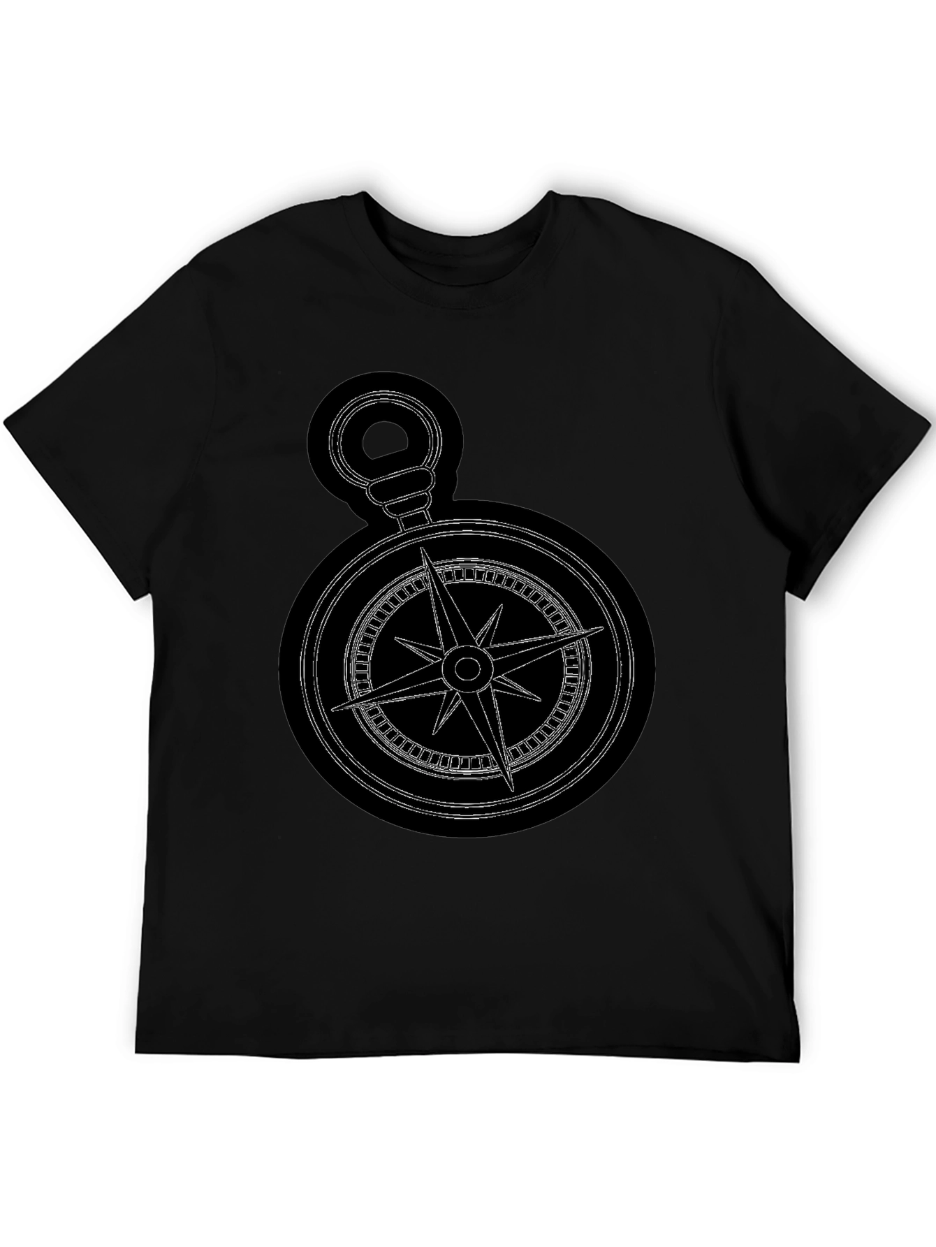 Compass Graphic Black T-Shirt