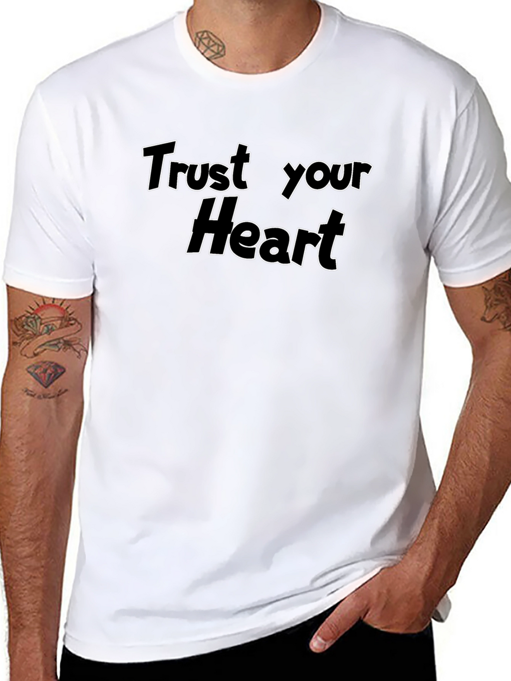 Trust Your Heart Black T-Shirt