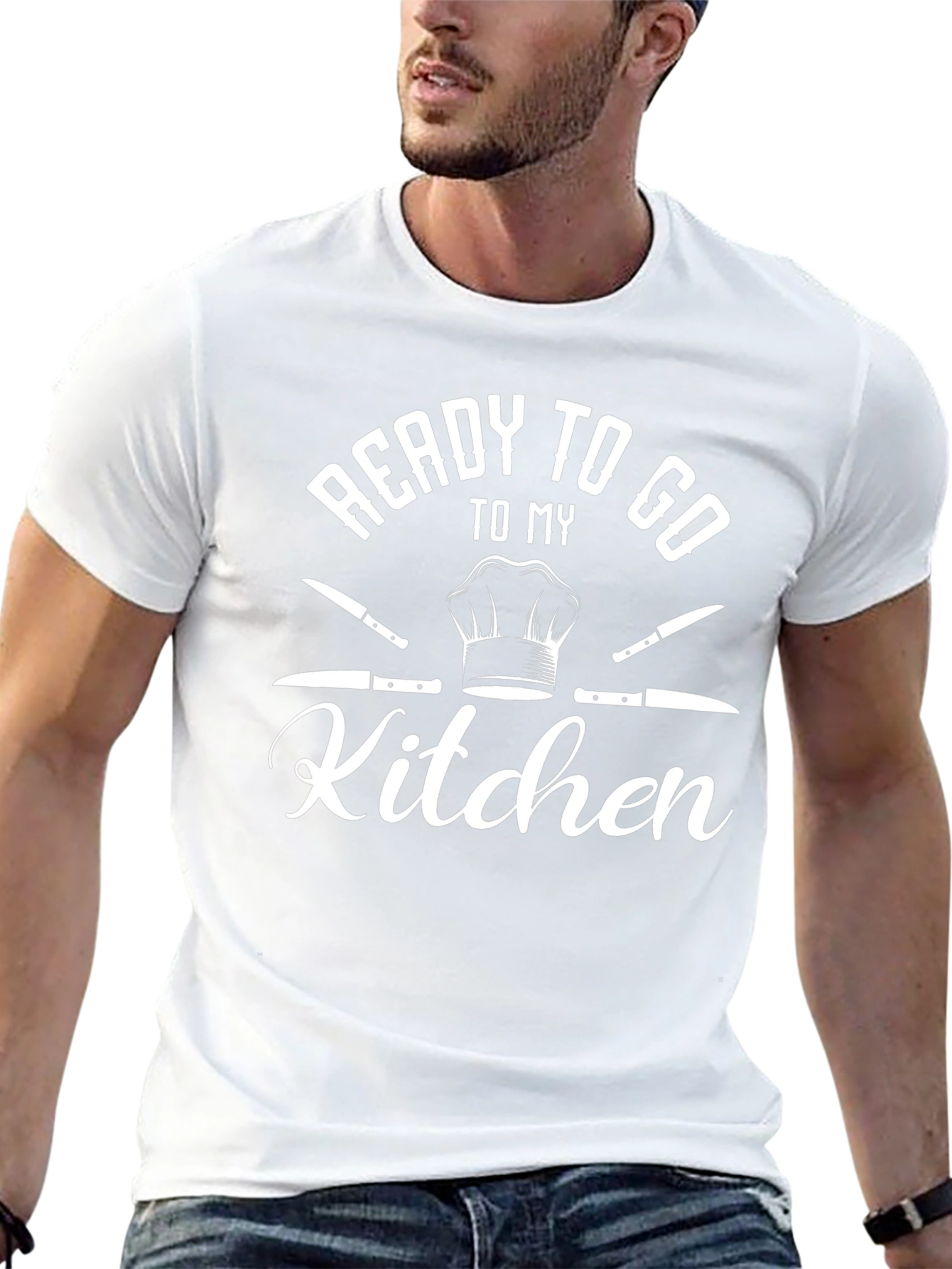 Ready to Go to My Kitchen Black Graphic T-Shirt