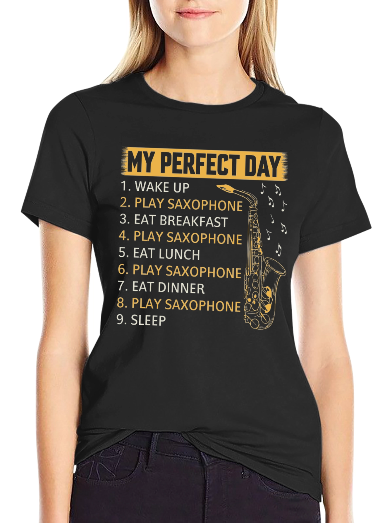 Saxophone Players Perfect Day T-Shirt