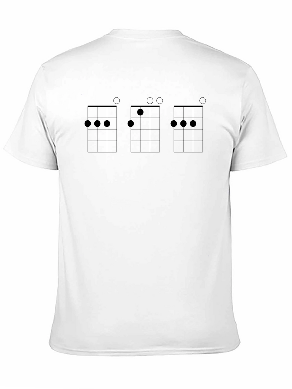 Ukulele Chord Chart Black T-Shirt