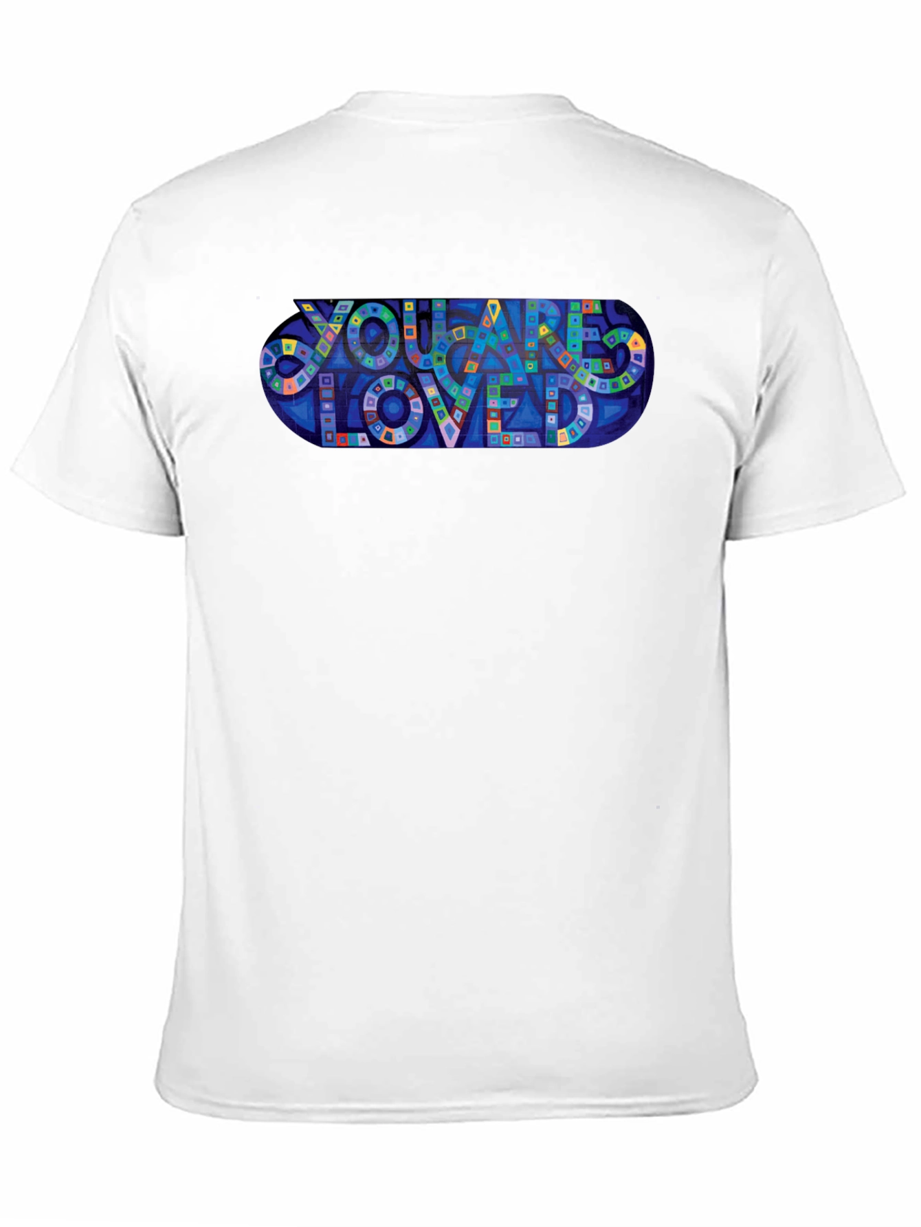 You Are Loved Graphic Print Black T-Shirt