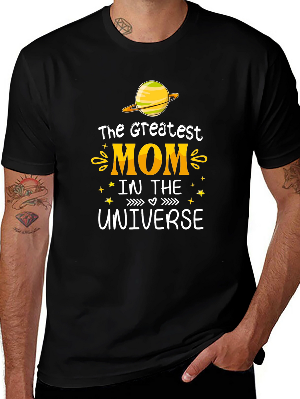 Greatest Mom in the Universe Graphic T-Shirt