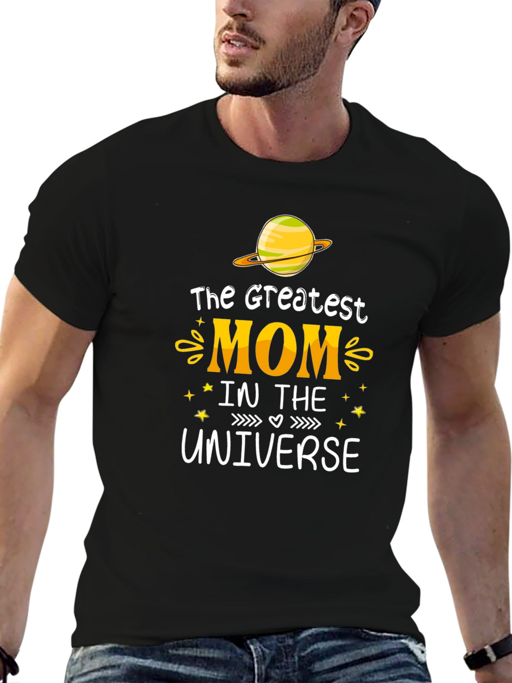Greatest Mom in the Universe Graphic T-Shirt
