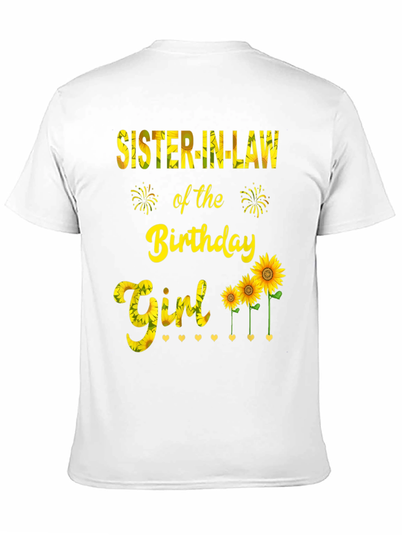 Sister-in-Law Birthday Girl Sunflower Graphic Tee