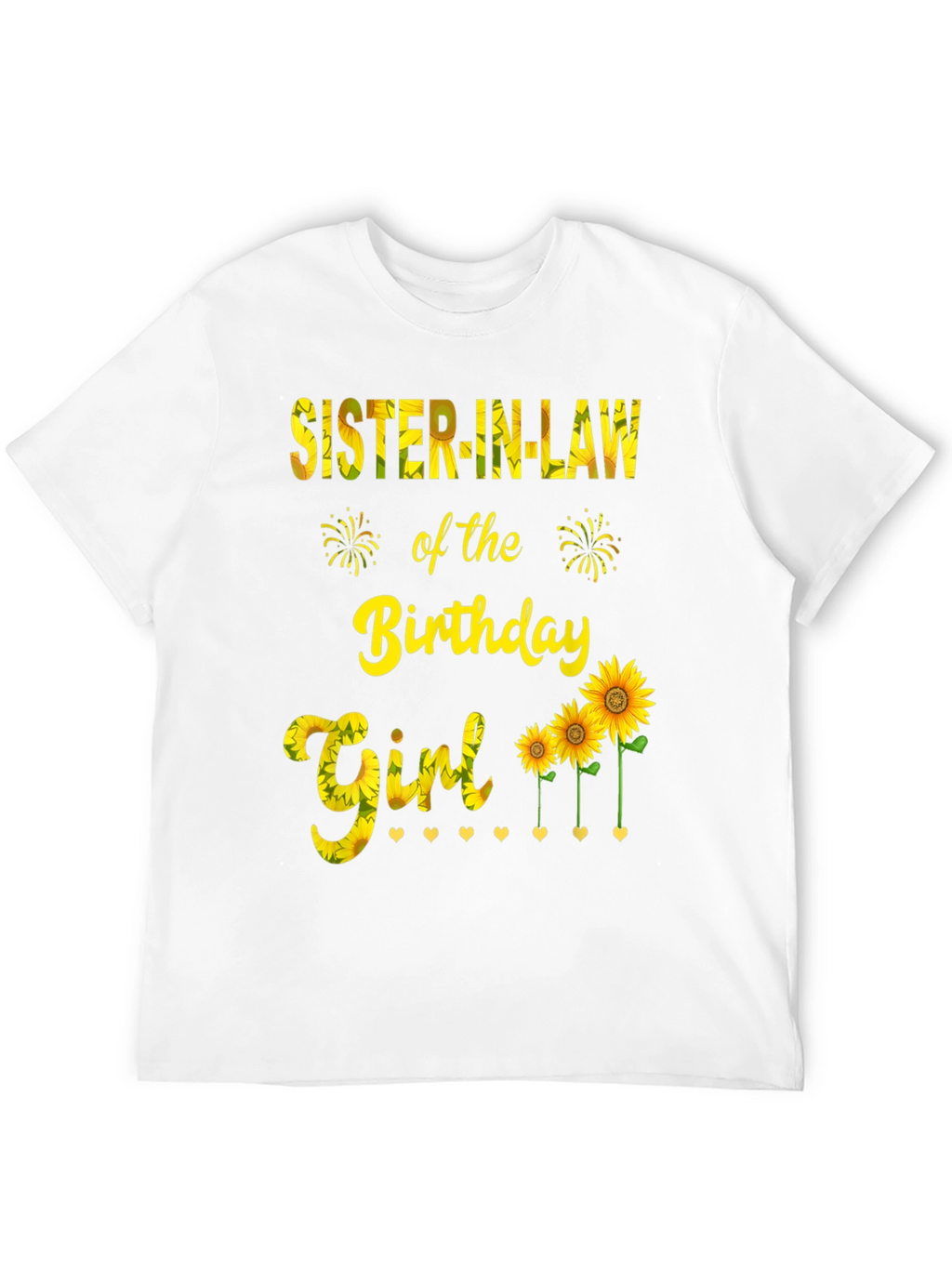 Sister-in-Law Birthday Girl Sunflower Graphic Tee
