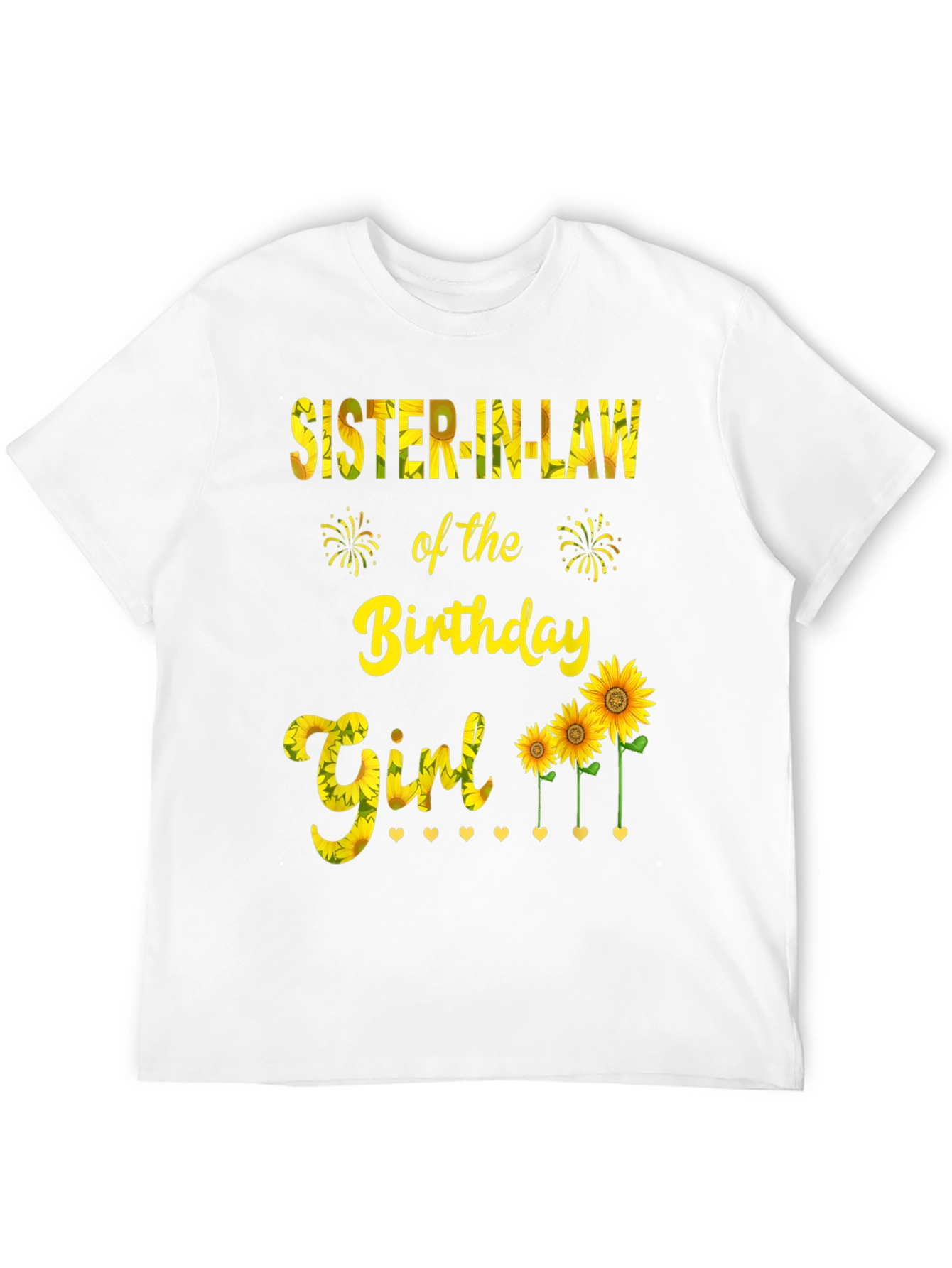 Sister-in-Law Birthday Girl Sunflower Graphic Tee