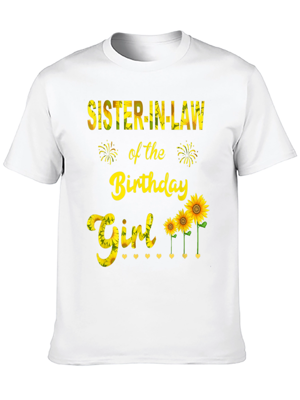 Sister-in-Law Birthday Girl Sunflower Graphic Tee