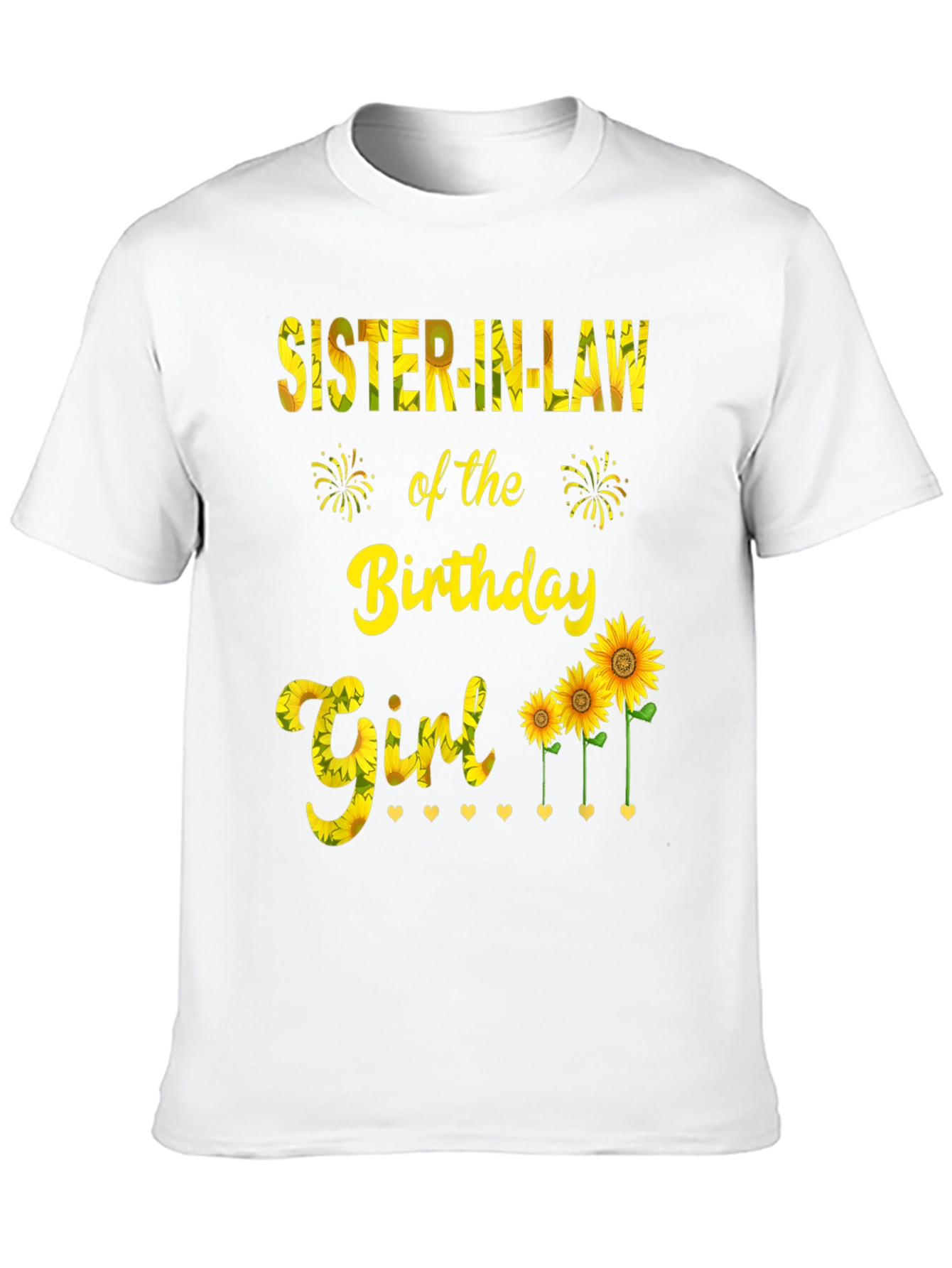 Sister-in-Law Birthday Girl Sunflower Graphic Tee