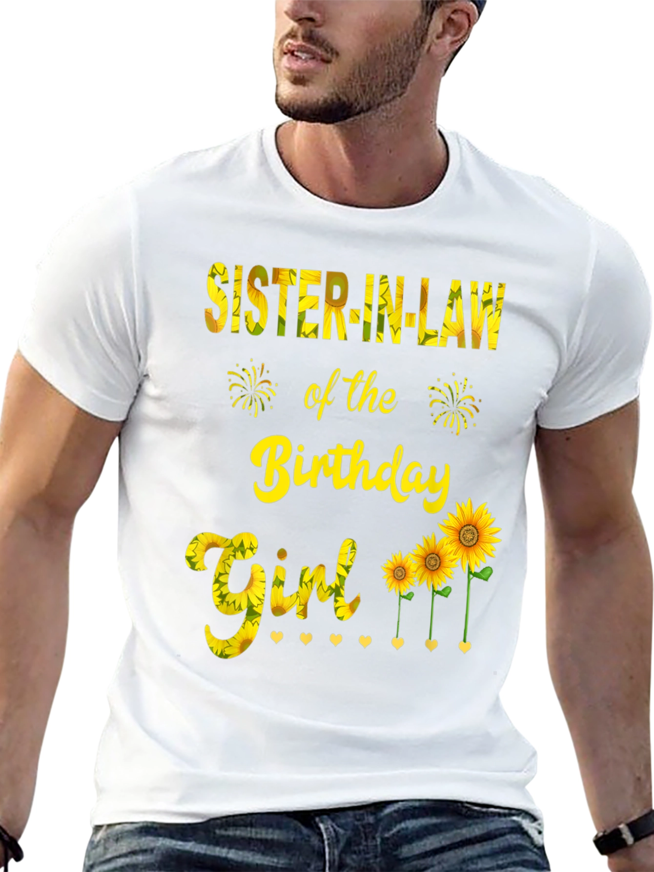 Sister-in-Law Birthday Girl Sunflower Graphic Tee
