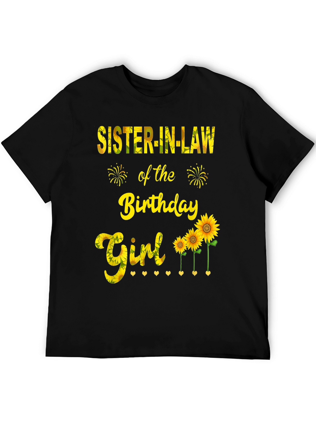 Sister-in-Law Birthday Girl Sunflower Graphic Tee