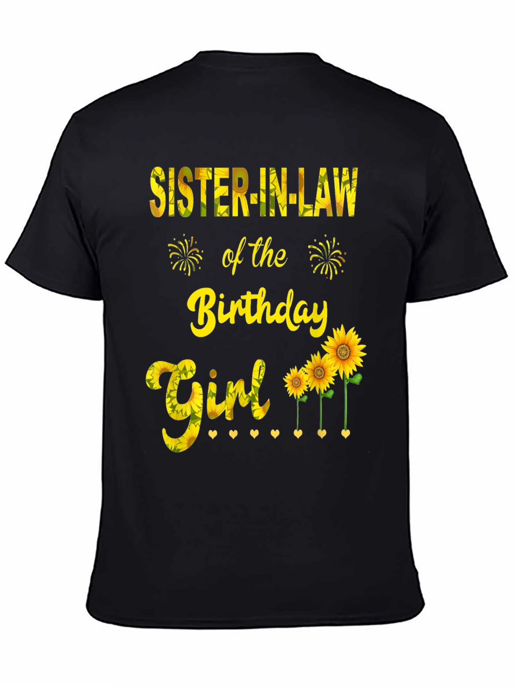 Sister-in-Law Birthday Girl Sunflower Graphic Tee