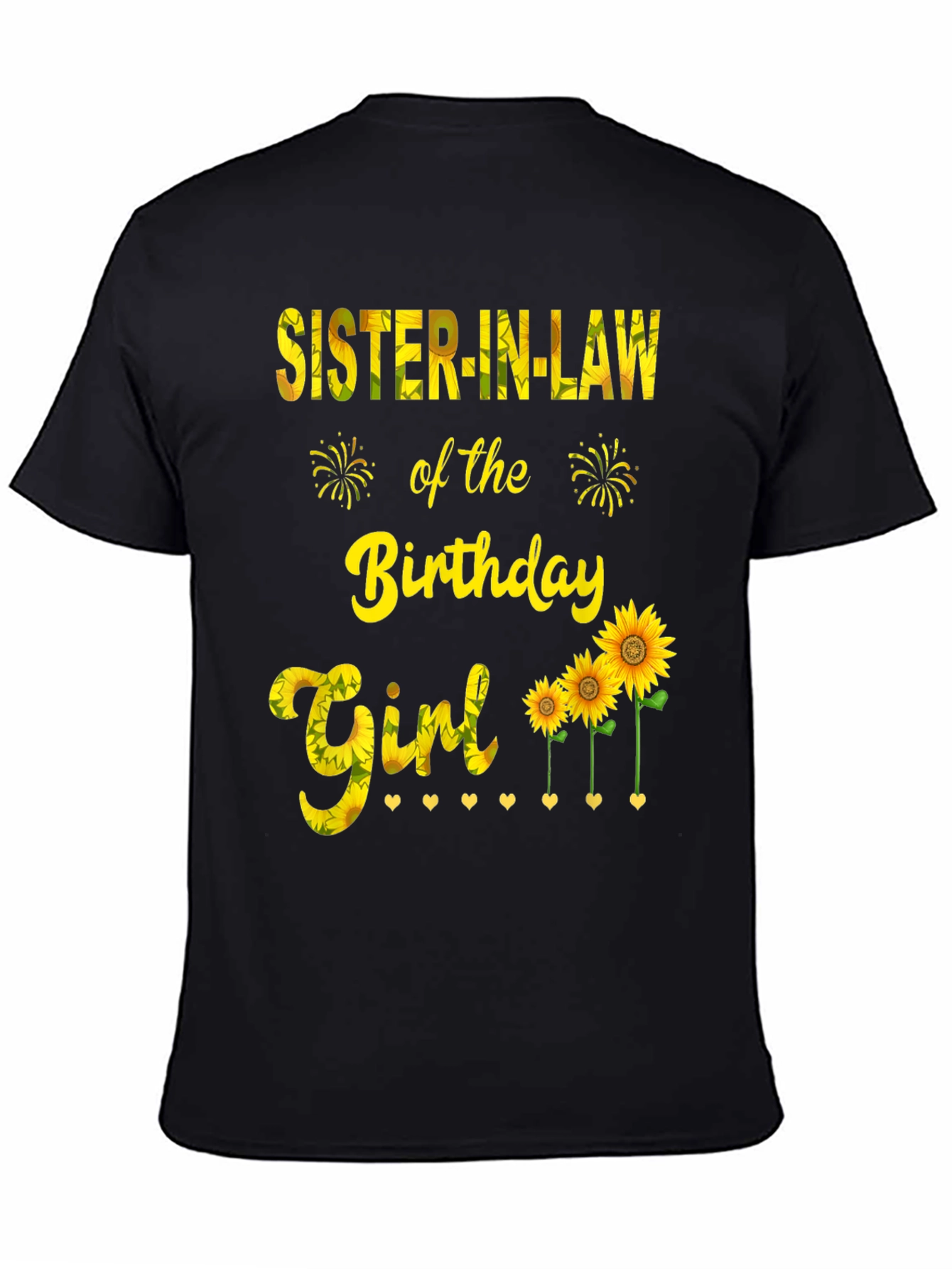 Sister-in-Law Birthday Girl Sunflower Graphic Tee