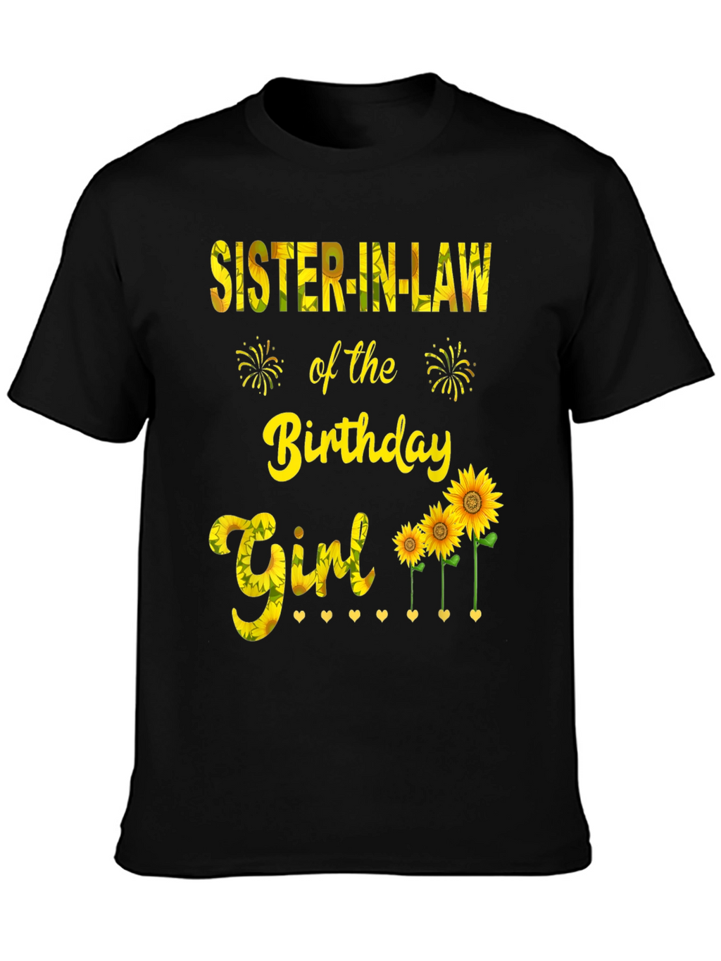 Sister-in-Law Birthday Girl Sunflower Graphic Tee