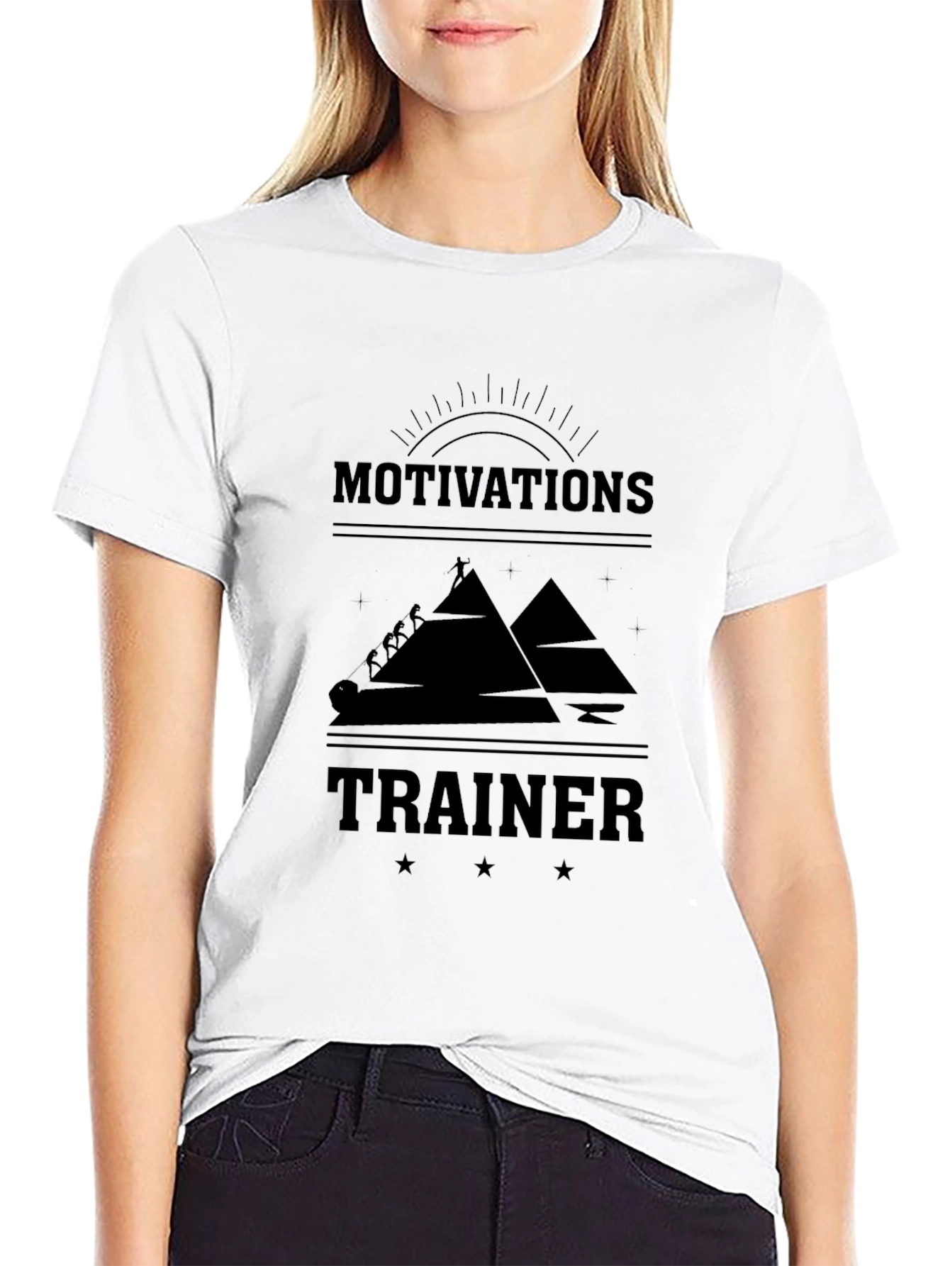 Motivational Trainer Graphic T-Shirt