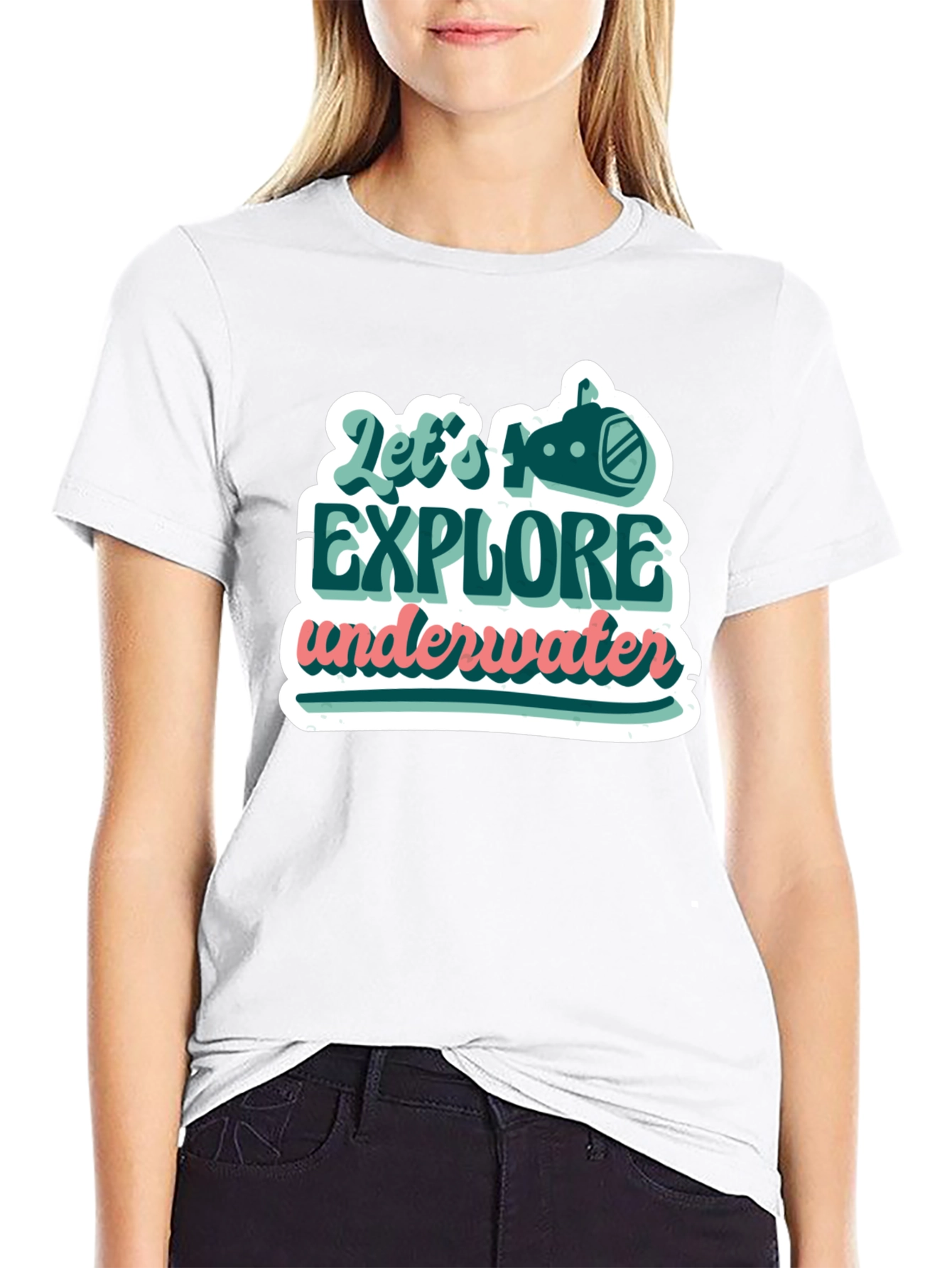 Explore Underwater Graphic Tee - Trendy Design