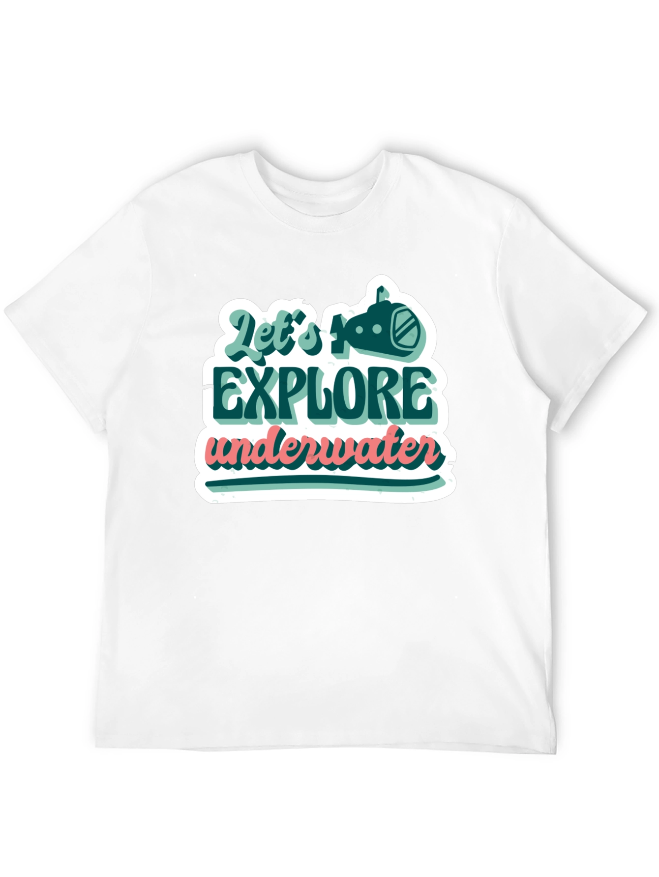 Explore Underwater Graphic Tee - Trendy Design