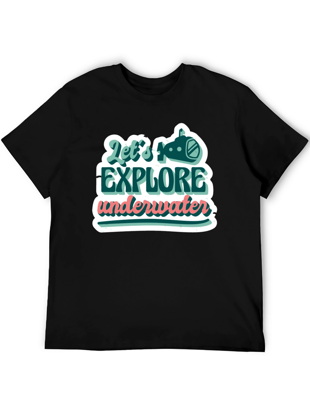 Explore Underwater Graphic Tee - Trendy Design