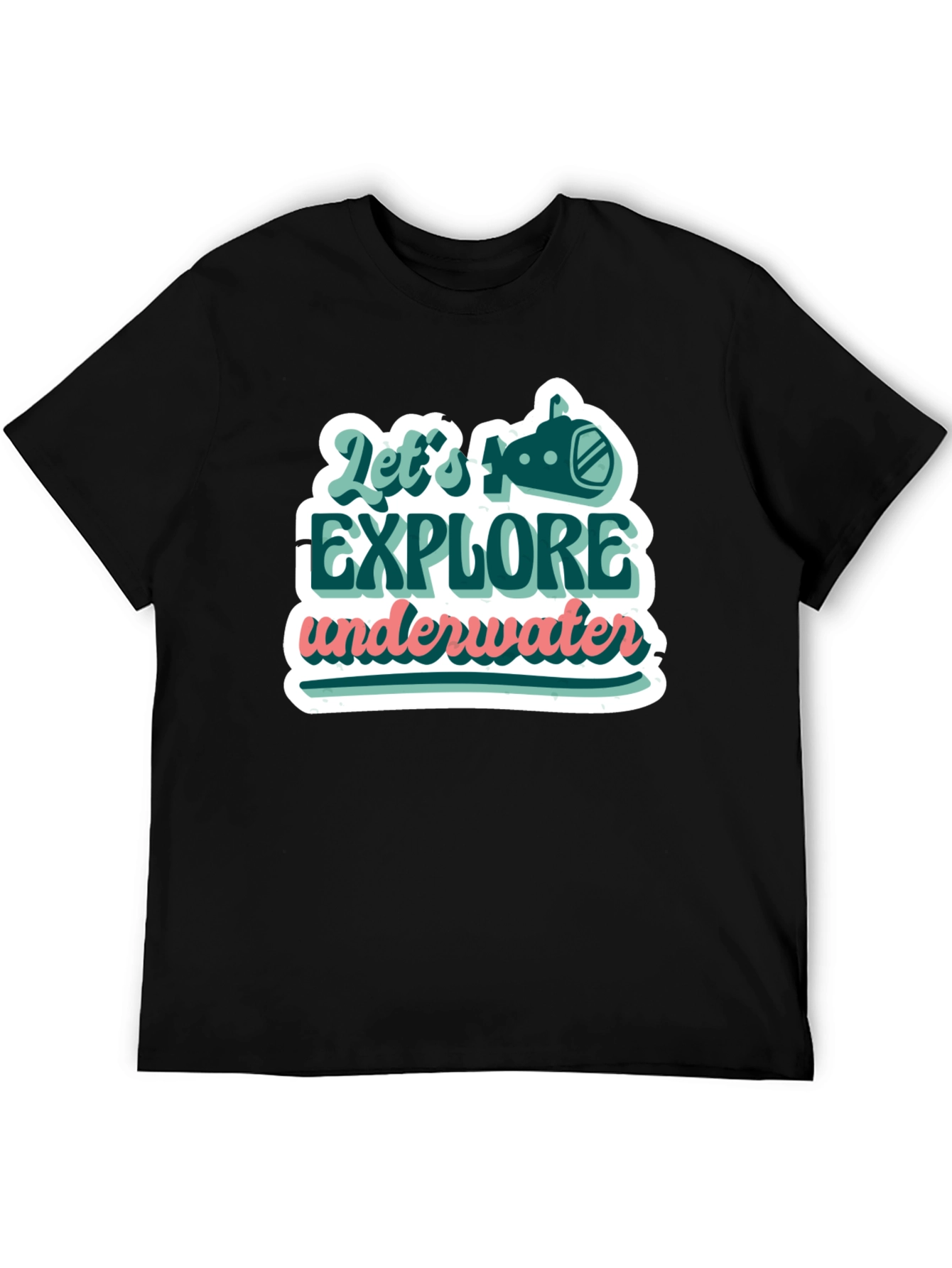 Explore Underwater Graphic Tee - Trendy Design