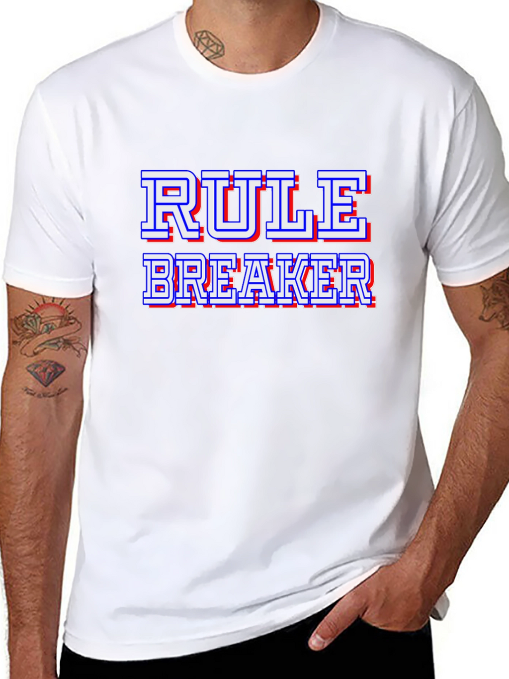Rule Breaker Black Graphic Tee