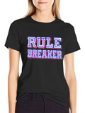 Rule Breaker Black Graphic Tee