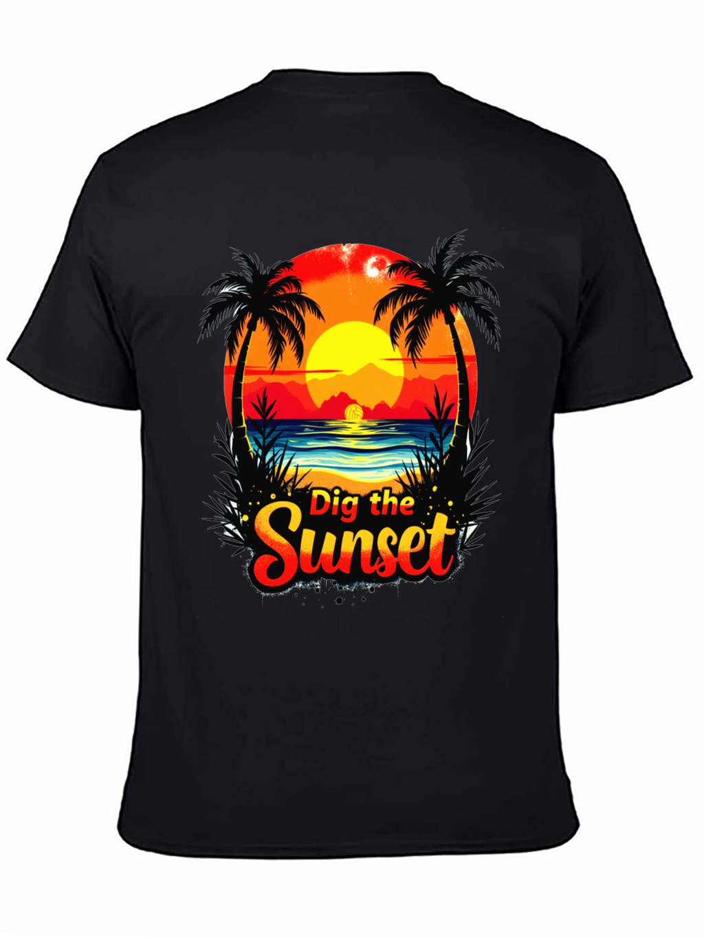 Dig the Sunset Graphic Tee - Beach Vibes