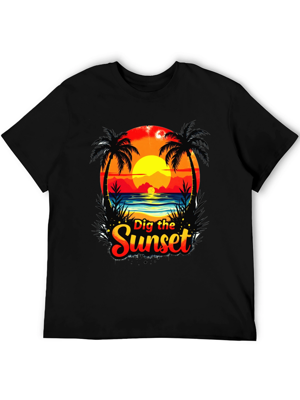 Dig the Sunset Graphic Tee - Beach Vibes